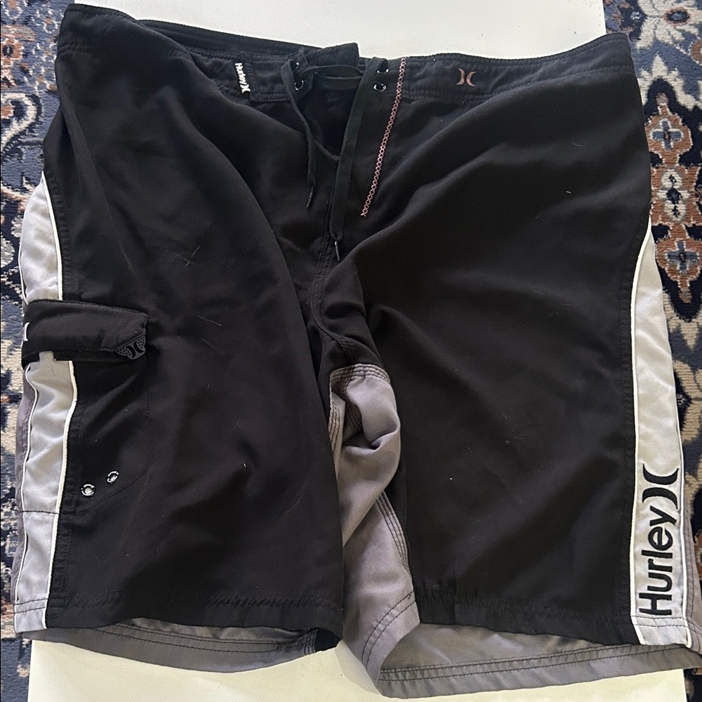 Hurley Black and gray shorts